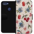 Miniatyrbillede 1 af 3: Huawei P smart Tegnebogsetui Bær & Blomster - mønster med blå blomster og skovbær
