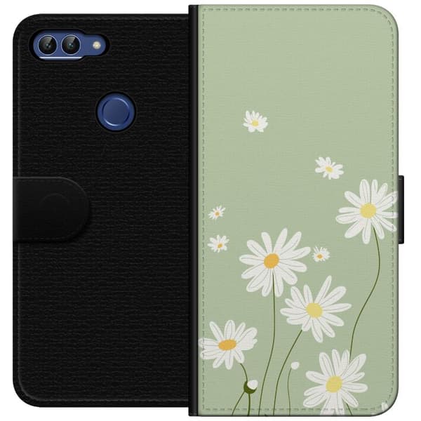 Huawei P smart Lompakkokotelo Papukaijanpaparit - kukallinen kuviointi ruotsalaiseen kesätyyliin
