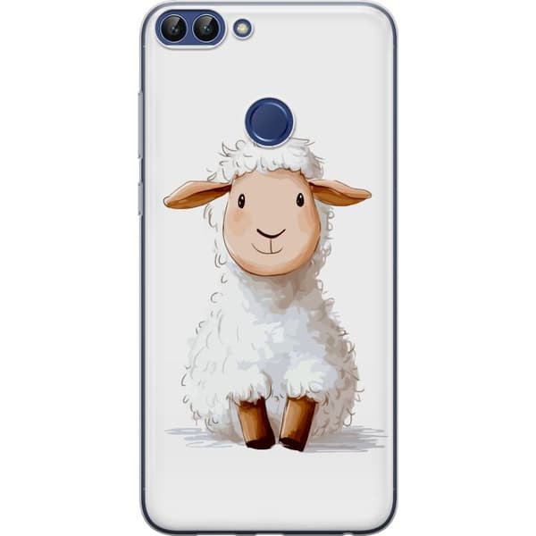 Huawei P smart Läpinäkyvä kuori Suloinen Lammas - lasten ja vauvan tuotteita sarjakuvatyyliin