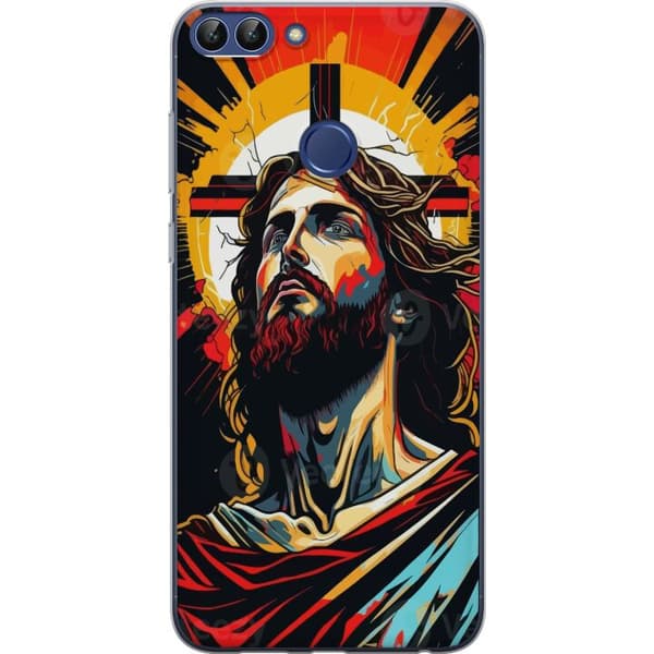 Huawei P smart Läpinäkyvä kuori Jeesus ja Kortti - uskonnollinen motiivi syvällä symboliikalla