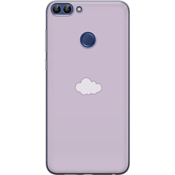 Huawei P smart Läpinäkyvä kuori Lila Pilvi - minimalistinen pilvi lila taustalla