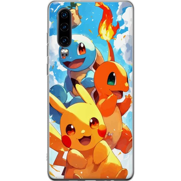 Huawei P30 Gjennomsiktig deksel Pocket Creatures - inspirert av Pokémon uten å nevne navnet