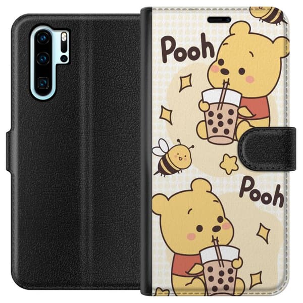 Huawei P30 Pro Lommeboketui Nalle Pooh stil - klassisk bjørnemotiv i en ny tolkning