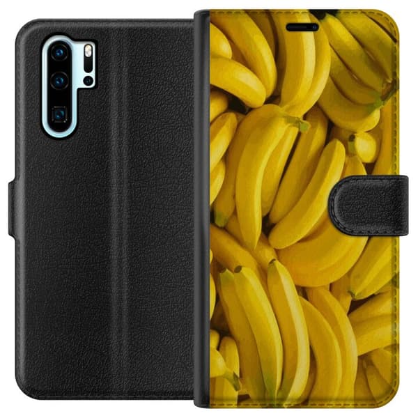 Huawei P30 Pro Lommeboketui Banana mønster