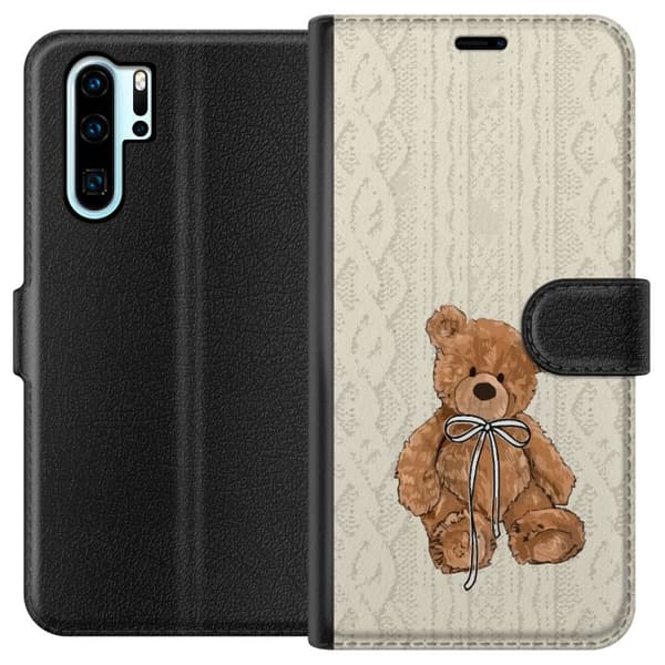 Huawei P30 Pro Lommeboketui Liten Bamse – klassisk bamse i enkel design