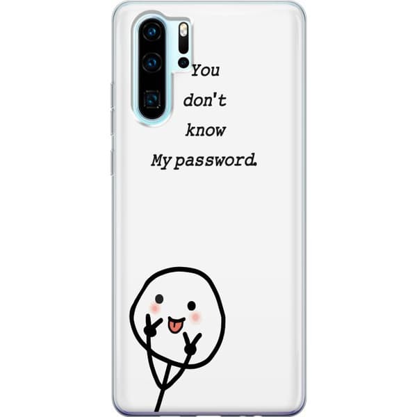 Huawei P30 Pro Läpinäkyvä kuori Et Tunne Salasanaani