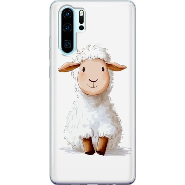 Huawei P30 Pro Genomskinligt Skal Sött Lamm – tecknad stil för barn & babyprodukter