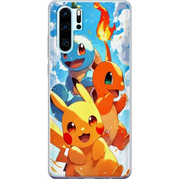 Huawei P30 Pro Genomskinligt Skal Pocket Creatures – inspirerat av Pokémon utan att nämna namnet