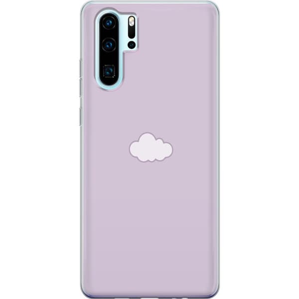 Huawei P30 Pro Läpinäkyvä kuori Lila Pilvi - minimalistinen pilvi lila taustalla