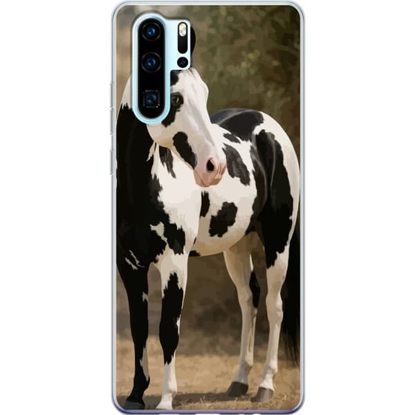 Huawei P30 Pro Gjennomsiktig deksel Vakker Hest - elegant illustrasjon av hestemotiv
