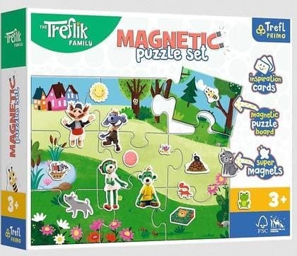 PROMO Puzzle magnetyczne Treflikowy dzien 93166 Trefl