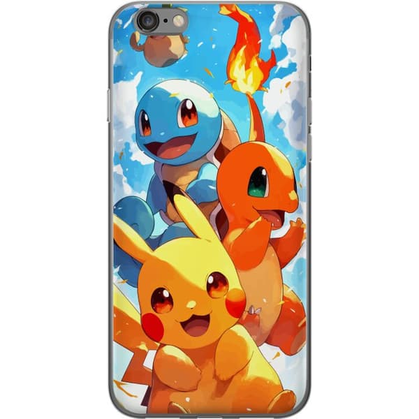 Apple iPhone 6 Gennemsigtig cover Pocket Creatures - inspireret af Pokémon uden at nævne navnet