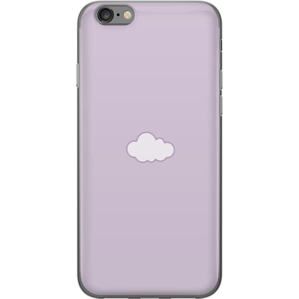 Apple iPhone 6 Gjennomsiktig deksel Lilla Sky - minimalistisk sky på en lilla bakgrunn