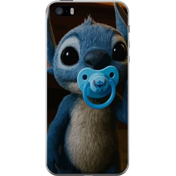Apple iPhone SE (2016) Genomskinligt Skal Stitch & Napp – babytema med söt karaktär