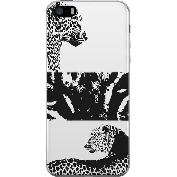 Apple iPhone SE (2016) Gjennomsiktig deksel Leopard Faces