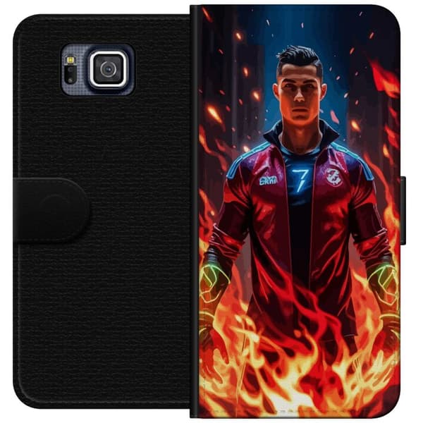Samsung Galaxy Alpha Lompakkokotelo Ronaldo Inferno - jalkapallolegenda liekeissä