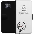 Miniatyrbild 1 av 3: Samsung Galaxy Alpha Plånboksfodral You Don’t Know My Password – edgy textmotiv med attityd
