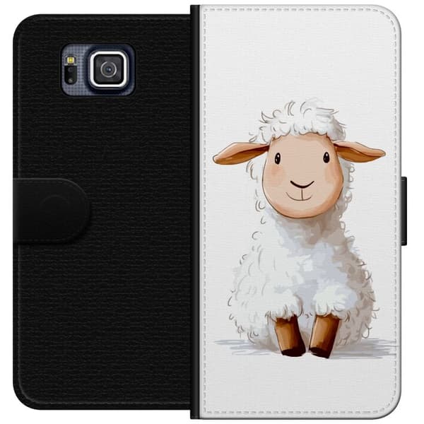 Samsung Galaxy Alpha Lompakkokotelo Suloinen Lammas - lasten ja vauvan tuotteita sarjakuvatyyliin