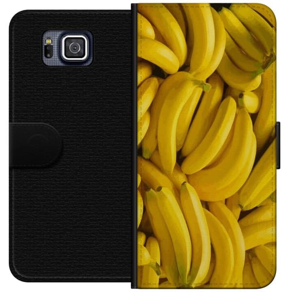 Samsung Galaxy Alpha Tegnebogsetui Banan mønster