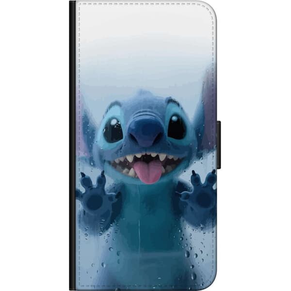 Samsung Galaxy Alpha Tegnebogsetui Stitch ved et vindue i sød stil