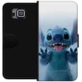 Miniatyrbillede 1 af 3: Samsung Galaxy Alpha Tegnebogsetui Stitch ved et vindue i sød stil
