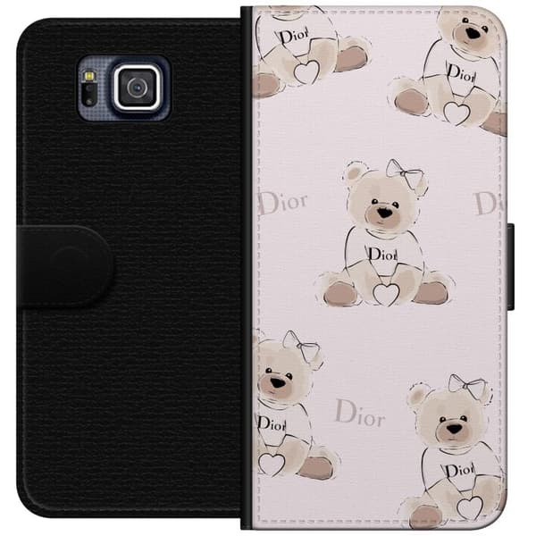 Samsung Galaxy Alpha Lompakkokotelo Teddy Dior Vibes - ylellinen nalle muotityyliin