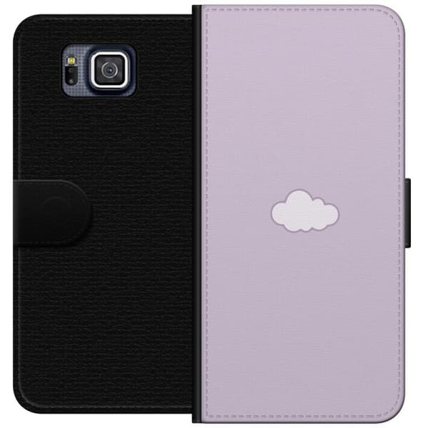 Samsung Galaxy Alpha Tegnebogsetui Lilla Sky - minimalistisk sky på lilla baggrund