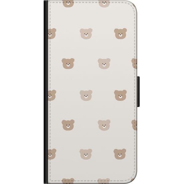Samsung Galaxy Alpha Tegnebogsetui Teddybaggrund - søde teddybjørne mod en blød baggrund