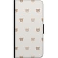 Miniatyrbillede 3 af 3: Samsung Galaxy Alpha Tegnebogsetui Teddybaggrund - søde teddybjørne mod en blød baggrund