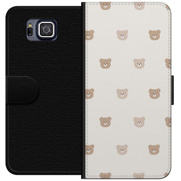 Samsung Galaxy Alpha Tegnebogsetui Teddybaggrund - søde teddybjørne mod en blød baggrund
