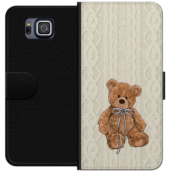 Samsung Galaxy Alpha Tegnebogsetui Lille Teddy – klassisk teddy i enkel design