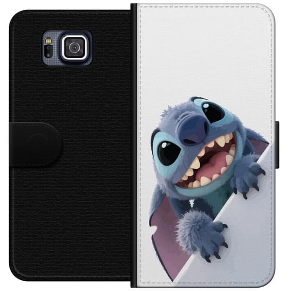 Samsung Galaxy Alpha Plånboksfodral Happy Stitch – glad figur med charmig uttryck