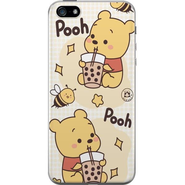 Apple iPhone 5 Gjennomsiktig deksel Nalle Pooh stil - klassisk bjørnemotiv i en ny tolkning