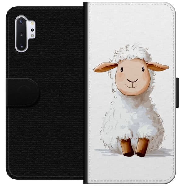 Samsung Galaxy Note10+ Lommeboketui  Søtt Lam - tegneseriestil for barn og babyprodukter