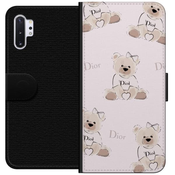 Samsung Galaxy Note10+ Tegnebogsetui Teddy Dior Vibes - luksuriøs bamse i modetil