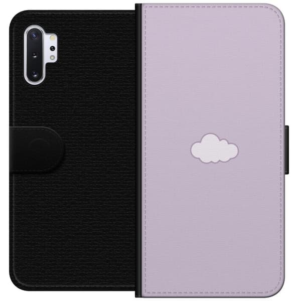 Samsung Galaxy Note10+ Lommeboketui Lilla Sky - minimalistisk sky på en lilla bakgrunn
