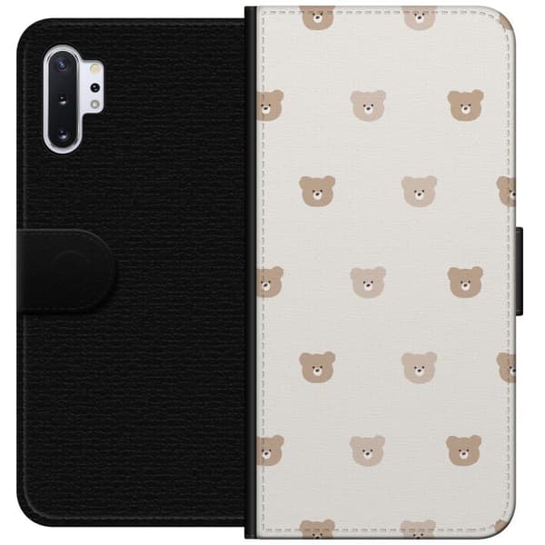 Samsung Galaxy Note10+ Lommeboketui Teddybakgrunn - søte teddybjørner mot en myk bakgrunn