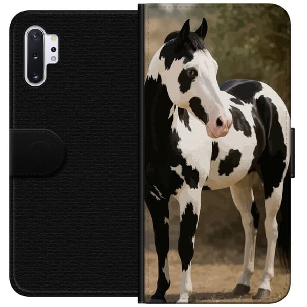 Samsung Galaxy Note10+ Tegnebogsetui Smuk Hest - elegant illustration af hestemotiv