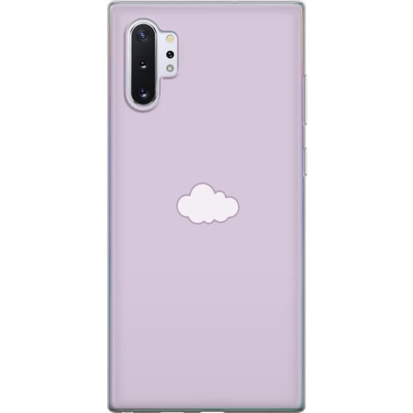 Samsung Galaxy Note10+ Gjennomsiktig deksel Lilla Sky - minimalistisk sky på en lilla bakgrunn