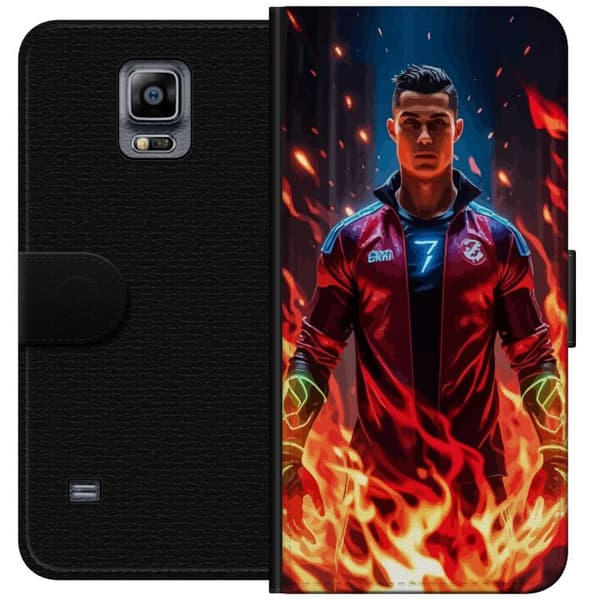 Samsung Galaxy Note 4 Lompakkokotelo Ronaldo Inferno - jalkapallolegenda liekeissä