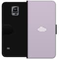 Miniatyrbillede 1 af 3: Samsung Galaxy Note 4 Tegnebogsetui Lilla Sky - minimalistisk sky på lilla baggrund