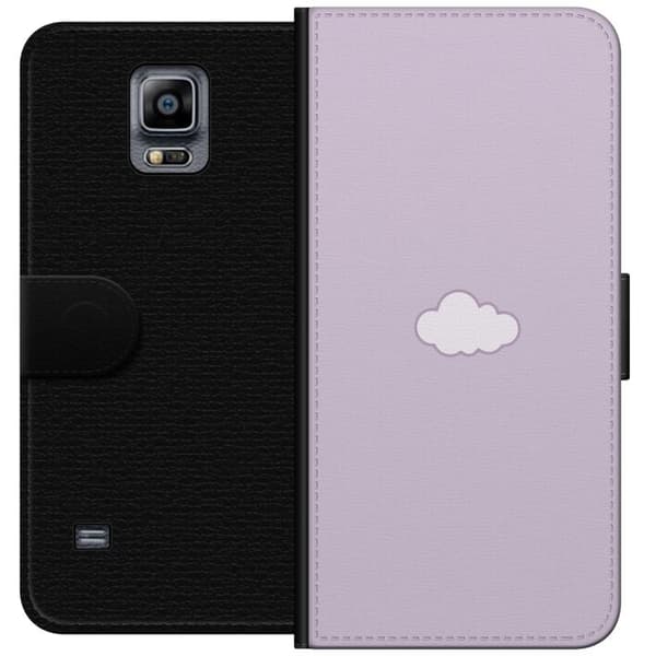 Samsung Galaxy Note 4 Tegnebogsetui Lilla Sky - minimalistisk sky på lilla baggrund