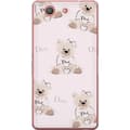 Miniatyrbild 1 av 3: Sony Xperia Z3 Compact Genomskinligt Skal Teddy Dior Vibes – lyxig nalle i fashionstil
