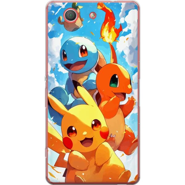 Sony Xperia Z3 Compact Genomskinligt Skal Pocket Creatures – inspirerat av Pokémon utan att nämna namnet