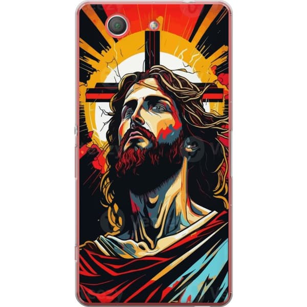 Sony Xperia Z3 Compact Genomskinligt Skal Jesus & Kort – religiöst motiv med djup symbolik