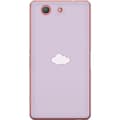 Miniatyrbild 1 av 3: Sony Xperia Z3 Compact Genomskinligt Skal Lila Moln – minimalistiskt moln på lila bakgrund