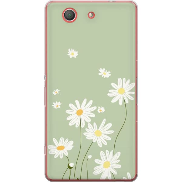 Sony Xperia Z3 Compact Genomskinligt Skal Prästkragar – blommigt mönster i svensk sommarstil