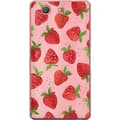 Miniatyrbild 1 av 3: Sony Xperia Z3 Compact Genomskinligt Skal Strawberry Dreams – jordgubbsmönster i retrostil