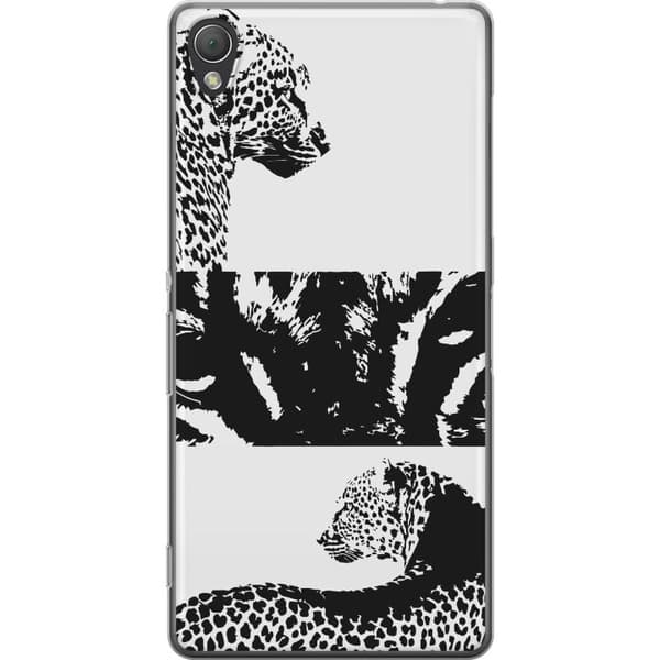 Sony Xperia Z3 Läpinäkyvä kuori Leopard Faces