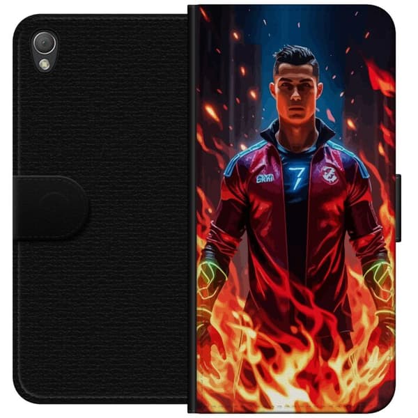 Sony Xperia Z3 Lompakkokotelo Ronaldo Inferno - jalkapallolegenda liekeissä